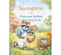 Springtime in Pinecone Hollow: A Spring Coloring Book