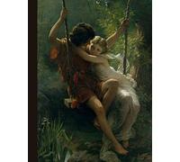 Springtime, Pierre-Auguste Cot - Lined Notebook - 110 pages: Lovers on a Swing Romantic 8.5 x 11 Composition Book