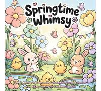Springtime Whimsy: 50 Delightful Spring Scenes with Cute Animals, Flowers & Gardens - Bold & Easy Coloring for Kids, Teens & Adults