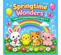 Springtime Wonders: Toddler & Preschool Coloring Fun for Ages 2-5: Big & Bold Spring Coloring Book with 40 Simple Single-Sided Pages | Easy Designs of Flowers, Butterflies, and Baby Animals for Kids