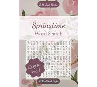 Springtime Word Search: 6x9 Larger Print Word Search Book with 50 relaxing puzzles of spring inspired words