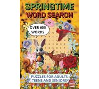 Springtime Word Search: Easy to Read Print about Spring, Animals, Flowers, and More | 6x9 inches, 110 pages | 50+ Puzzles… Gift for Vacations, Holidays, Road Trips, and Screen Break Times