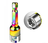 Springwillfly 2pcs o 3pcs 8mm Hex Steel Ball Socket Bit per applicazioni ad alta coppia Non magnetico Quick Release Socket Adapter (A)