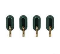 Springwillfly 4 ganci da parete girevoli impermeabili, perfetti per risparmiare spazio e organizzare in ambienti umidi come cucine (verde)