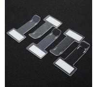Springwillfly 5 pezzi clip porta permesso parcheggio con nastro adesivo per montaggio parabrezza per prevenire violazioni del parcheggio e multe