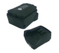 Springwillfly Adattatore batteria con luce LED per batterie Dewalt 18 V USB di ricarica porta convertitore strumento accessorio funzione Power Bank (per 48-11-1862)