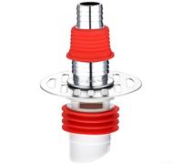 Springwillfly Adattatore splitter in ABS con capacità di drenaggio a 3 vie per lavatrice e scarico a pavimento, con guarnizione magnetica contro gli odori delle fognature (B)