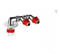 Springwillfly Adattatore splitter in ABS con capacità di drenaggio a 3 vie per lavatrice e scarico a pavimento, con guarnizione magnetica contro gli odori delle fognature (F)