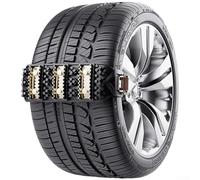 Springwillfly Catene da neve per pneumatici auto con robuste cinghie in nylon e chiodi in acciaio che forniscono una vestibilità sicura e una migliore trazione per la guida (nero)