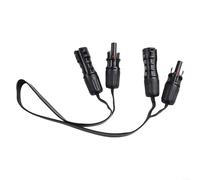 Springwillfly Cavo solare per pannello solare, 1 paio, super piatto, 0,5 m, prolunga flessibile per collegamento da pannello a microinverter, non richiede foratura, 1500 V