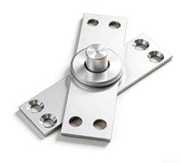 Springwillfly Cerniera in acciaio inox con rotazione completa di 360 gradi, progettata per porte in legno e integrazione estetica nascosta (95 mm)