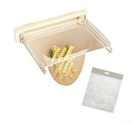 Springwillfly Cestello di scarico per lavello da cucina con 50 sacchetti filtro da appendere per aiutare nella selezione dei rifiuti e nella manutenzione dello scarico del lavandino (bianco)