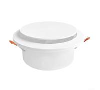 Springwillfly Copertura per griglia di ventilazione a disco rotante con clip a molla, per uscita dell'aria della cucina e del bagno, in ABS (80 mm)