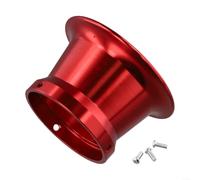 Springwillfly Coppa antivento in lega di alluminio da 50 mm progettata per l'uso con filtro dell'aria del carburatore con OKO 24 26 28 30 e compatibile con modelli di carburatore Keihin (rosso 50 mm)