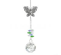 Springwillfly Farfalla in lega di zinco per la decorazione del patio del giardino di vetro della finestra Creazione di effetti di luce arcobaleno utilizzando la luce solare naturale