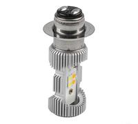 Springwillfly Faro per moto LED P15D Lampadina perfetta per una guida sicura con design ottico e gestione del calore (bianco e giallo)