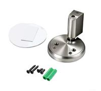 Springwillfly Fermaporta magnetico regolabile per uso interno, in lega di zinco, fornisce una tenuta affidabile senza modifiche alla parete (argento)