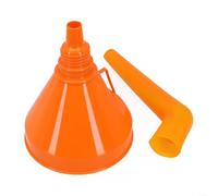 Springwillfly Grande imbuto staccabile per auto con beccuccio a due gradini e filtro in ottone rimovibile per diesel, benzina, olio, acqua, adatto per veicoli con collo di piccolo diametro