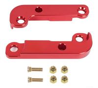 Springwillfly Kit adattatore blocco sterzo anteriore in alluminio per modelli BMW E36 per consentire angoli di svolta più ampi durante la deriva (rosso)