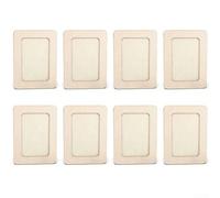 Springwillfly Kit di cornici in legno fai da te per arte elementare: 8 cornici vuote per creare espositori a tema, bacheche e mostre studentesche