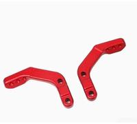 Springwillfly Kit di staffe per paramani per moto, morsetto di montaggio in alluminio 6061 per moto da cross fuoristrada, vestibilità regolabile (rosso)
