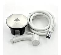 Springwillfly Kit Doccia Marine E Camper In Acciaio Inox 316 Con Soffione A Pioggia, Coperchio Di Bloccaggio E Tubo Flessibile 2.4m
