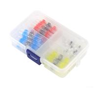 Springwillfly Kit terminale termoretraibile ad anello di stagno, 50 pezzi, connettori elettrici impermeabili IP67 per progetti elettrici marini automobilistici