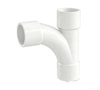 Springwillfly Pacchetto di raccordi in PVC per rete di approvvigionamento idrico con tee diritto a gomito e Y Wye Tee progettato per l'integrazione in vari scenari idraulici (flusso di 32 mm)