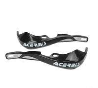 Springwillfly Paramani per moto in alluminio e ABS che offrono una protezione affidabile contro vento e detriti, adatti per montaggio sul manubrio (nero)