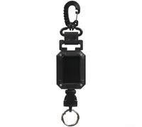 Springwillfly Portachiavi retrattile con anello staccabile a sgancio rapido per una facile chiave all'aperto in materiale ABS costruito per un uso quotidiano a lungo termine e stili di vita attivi