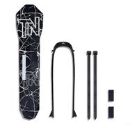Springwillfly PP5 - Parafango posteriore in plastica per bici da strada e mountain bike, protegge contro gli schizzi, adatto per forcelle da 90 a 200 mm e funzionale (A)