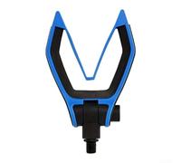 Springwillfly Punta porta canne con testa regolabile a V per un controllo accurato dell'angolo dell'asta e montaggio filettato M3/8 per Banca europea (blu)