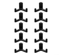 Springwillfly Robusti ganci in plastica ABS per installazioni verticali in capannoni per supportare l'organizzazione degli attrezzi senza perforazione o modifiche permanenti (10 pezzi)