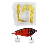 Springwillfly Roll Bait con realistica silhouette di pesce e dettaglio occhio 3D per migliorare l'attrazione e innescare attacchi di reazione (100 mm 72g/76.5g 5#)