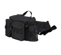 Springwillfly RX1911 Borsa per attrezzi da pesca con porta bottiglia d'acqua da 600 ml per idratazione con una sola mano durante il lancio prolungato in acqua (grande nero)
