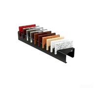 Springwillfly Scaffale dell'organizzatore del campione delle mattonelle con 10 griglie indipendenti per impedire lo spostamento e la manipolazione sicura durante il trasporto o l'installazione