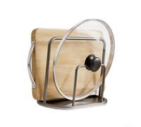 Springwillfly Scaffale di stoccaggio di alluminio del tagliere con due fessure dedicate per separare i vassoi di cottura dei taglieri e gli strati del biscotto