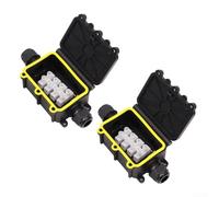 Springwillfly Scatola di giunzione esterna EW-2068-2T 2pcs con l'alloggio ignifugo della guarnizione antipioggia e la protezione della polvere per le installazioni elettriche