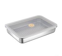 Springwillfly Scatola di immagazzinaggio dell'alimento dell'acciaio inossidabile per gnocchi gastronomia carni e formaggi con il raffreddamento uniforme e progettazione sicura del forno