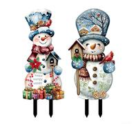 Springwillfly Segni all'aperto dell'iarda del LED per la decorazione di Natale con l'acrilico resistente del tempo, include le luci multiple del LED, pali di plastica,