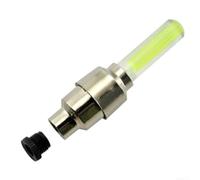 Springwillfly Set di 10 luci LED per ruote con attacco valvola, con attivazione del movimento, 3 batterie AG10, design a risparmio energetico, struttura leggera e in PVC (10 pezzi, giallo)