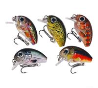 Springwillfly Set di esche da 2 g per pesca all'aperto per spigola e mandarino, con azione di nuoto realistica e anelli forgiati resistenti (set da 2 g)