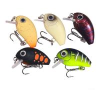 Springwillfly Set di esche da 2 g per pesca all'aperto per spigole e mandarini, con azione di nuoto realistica e anelli forgiati resistenti (set da 2 g)