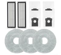 Springwillfly Set di sacchetti di ricambio per Cecotec X100, 2 filtri, 3 mop, 4 sacchetti, efficaci per peli di animali domestici (A)