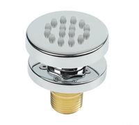 Springwillfly Soffione doccia girevole da 5,1 cm con regolazione multidirezionale per massaggio a copertura completa e installazione a parete (cromato)