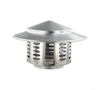 Springwillfly Tappo per camino in acciaio inossidabile 304 con bordi arrotondati di sicurezza per ventilazione del tetto e del tubo di scarico, resistente alla pioggia e protezione dai detriti (110)