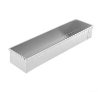 Springwillfly Teglia rettangolare per torte da 15,2 cm, in acciaio inox, 40,3 x 10 x 6,5 cm, per tiramisù, mousse (B)