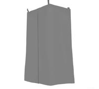 Springwillfly Tenda da esterno per la privacy dello yacht 210D Oxford panno fasciatoio impermeabile antipolvere tenda per barca rifugio portatile 77 x 69 x 183 cm (grigio)