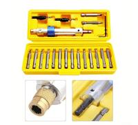 Springwillfly Trapano elettrico compatibile con trapano, con testa ribaltabile e bloccabile, set completo con punte a croce, scanalatura e svasata, viene fornito con chiave e custodia stampata a