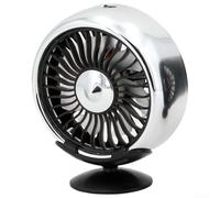 Springwillfly Ventilatore portatile USB per auto, compatibile con presa d'aria condizionata, piccolo ventilatore elettrico con 3 velocità regolabili e rotazione a 360 gradi (D)